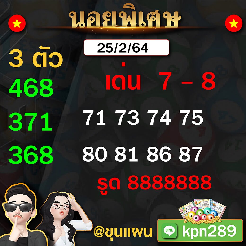 หวยฮานอยขุนแผน25/02/64