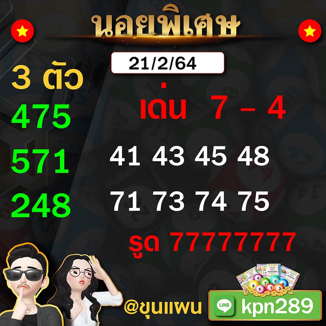 ขุนแผน แนวทางหวยฮานอย 21/02/64
