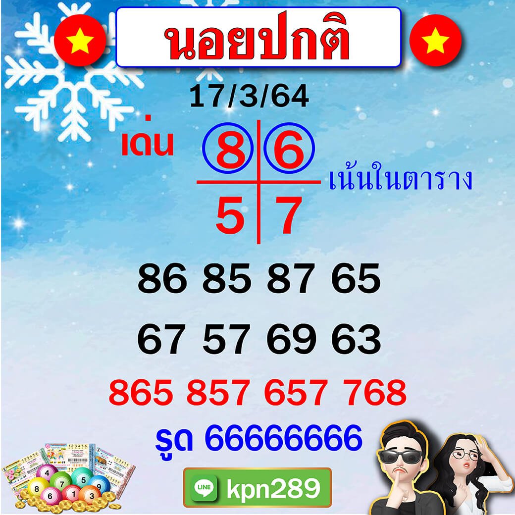 แนวทางหวยฮานอยแม่นๆ ขุนแผน 17/03/64