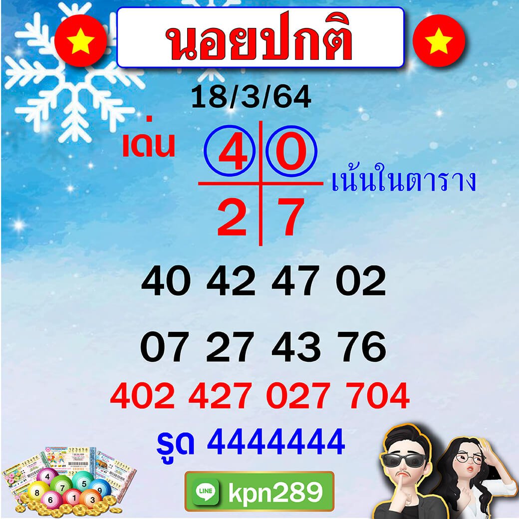 แนวทางหวยฮานอยแม่นๆ ขุนแผน 18/03/64