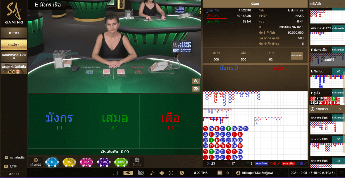เกมไพ่เสือมังกร