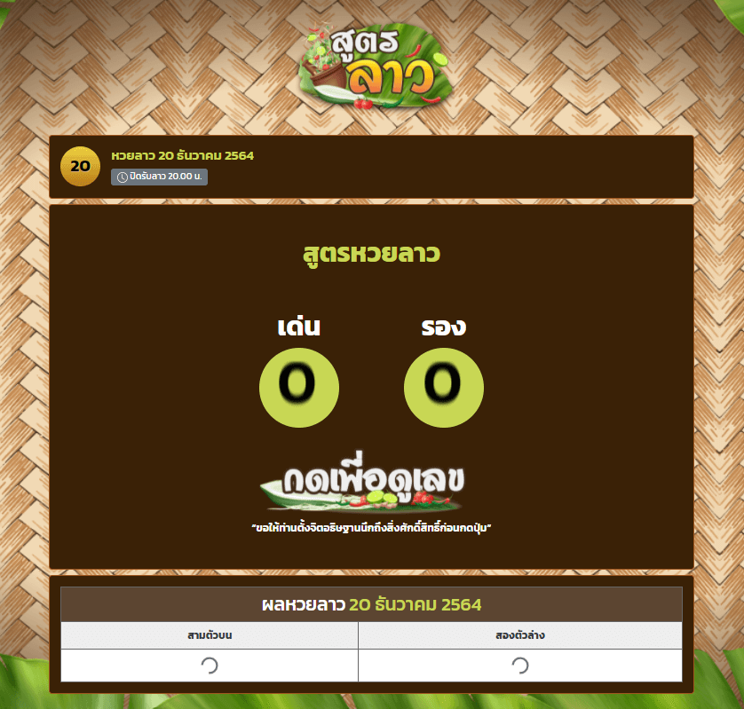 สูตรหวยลาวแม่นๆ