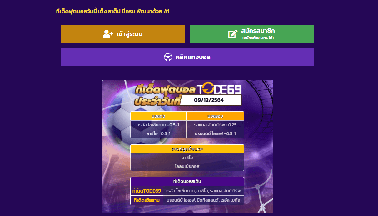 โปรแกรมวิเคราะห์บอล