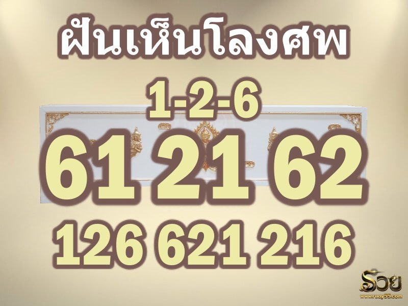 เลขเด็ดฝันเห็นโลงศพ